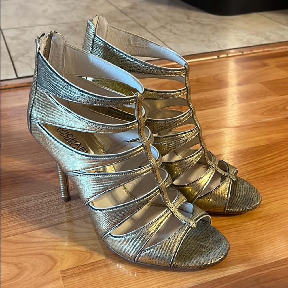 Michael Kors Gold Foil Heels